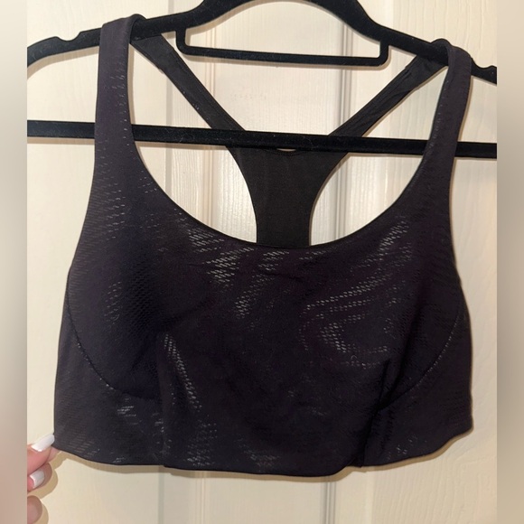 Lululemon Wunder Train Bra Foil Black Sports Bra 10 gym activewear athletic - Picture 2 of 7